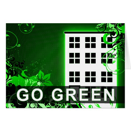go green : hi-fi building cards (Front Horizontal)