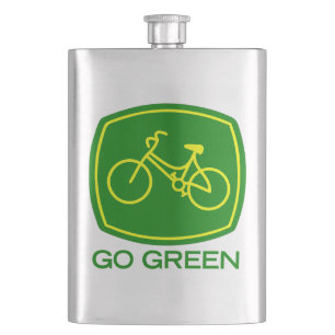Go Green Hip Flask