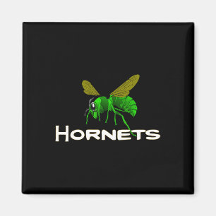 Go Green Hornets Footbyll Bysebyll Bysketbyll Chee Magnet