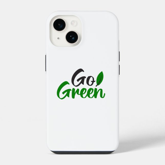 Go green  iphone case (Back)