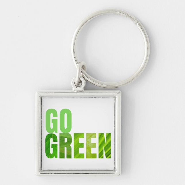 Go Green Keychain (Front)