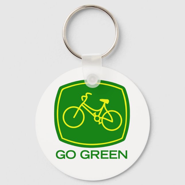 Go Green Keychain (Front)