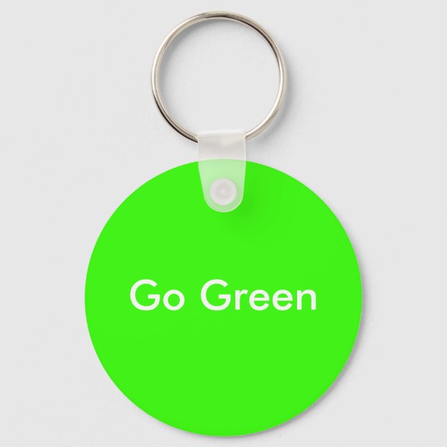 Go Green Keychain (Front)
