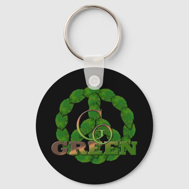 Go Green Keychain (Front)