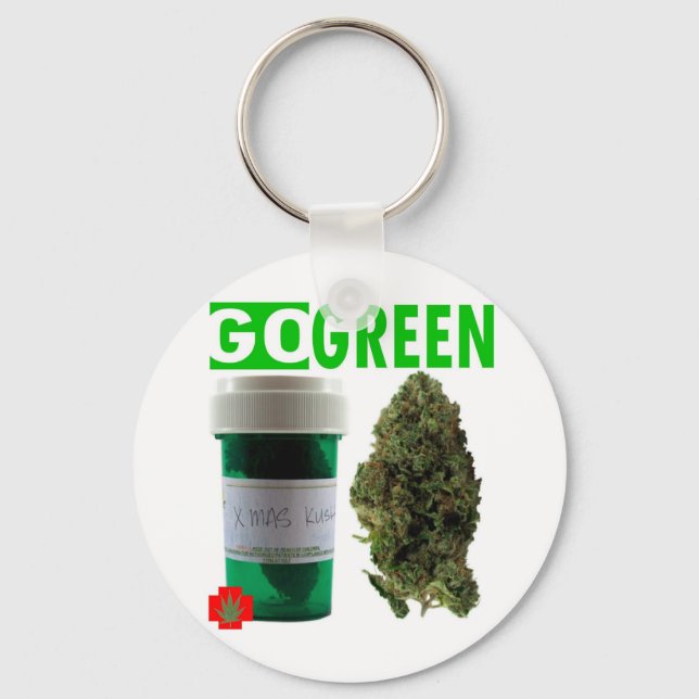GO GREEN KEYCHAIN (Front)