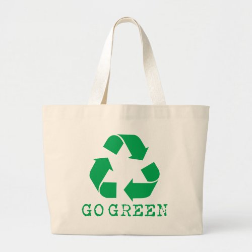 Go Green Large Tote Bag