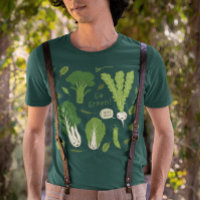 Go Green! Leafy Green Vegetables | Cute Veggies T-Shirt