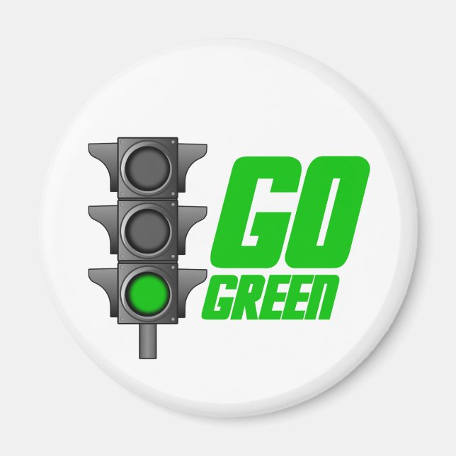 Go Green Light Magnet (Front)