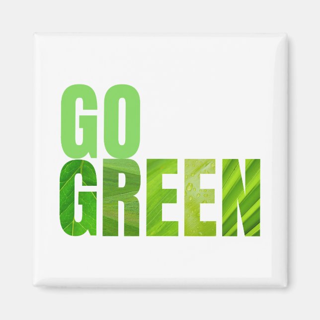 Go Green Magnet (Front)