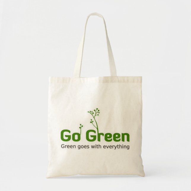 Go Green Organic Grocery bag ii (Front)