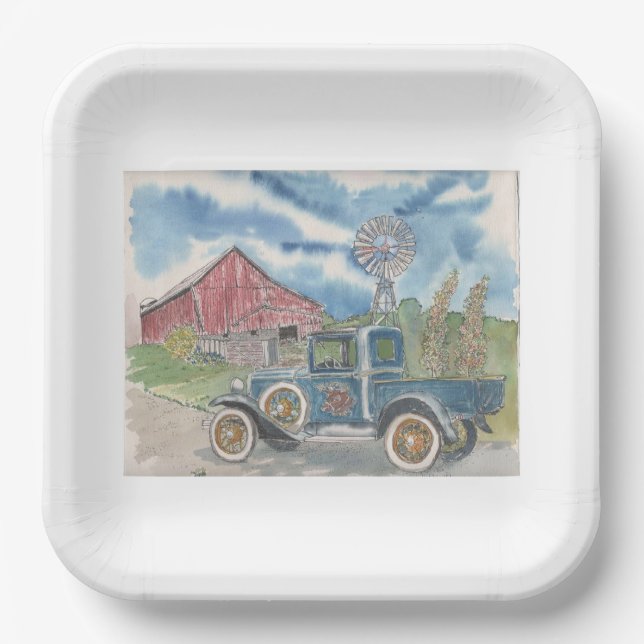 Go Green Paper Plates (Front)