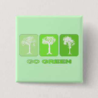 Go Green Pinback Button