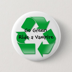 Go Green Pinback Button