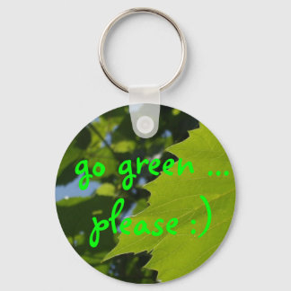 go green ... please :) keychain