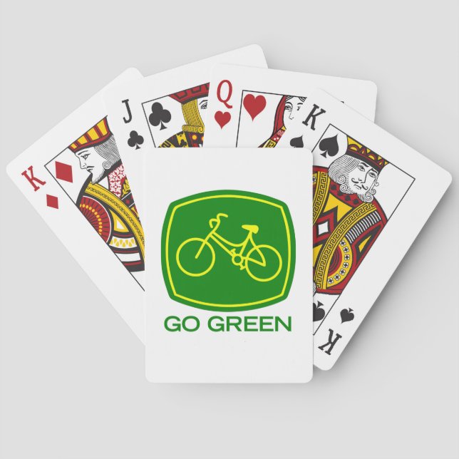 Go Green Poker Cards (Back)