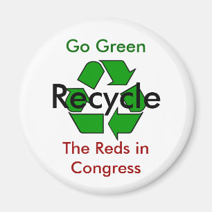 Go Green - Recycle the Reds in Congress Magnet