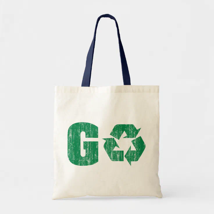 Go Green Recycle Tote Bag Zazzle