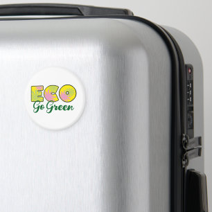 Go Green Retro Eco Design Magnet