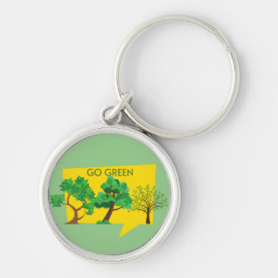 Go Green, Save The Planet Hoodie Keychain