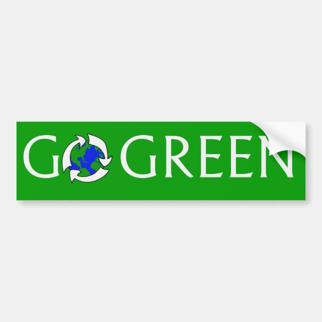 Go Green sticker (Front)