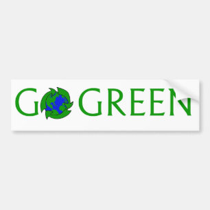 Go Green Sticker