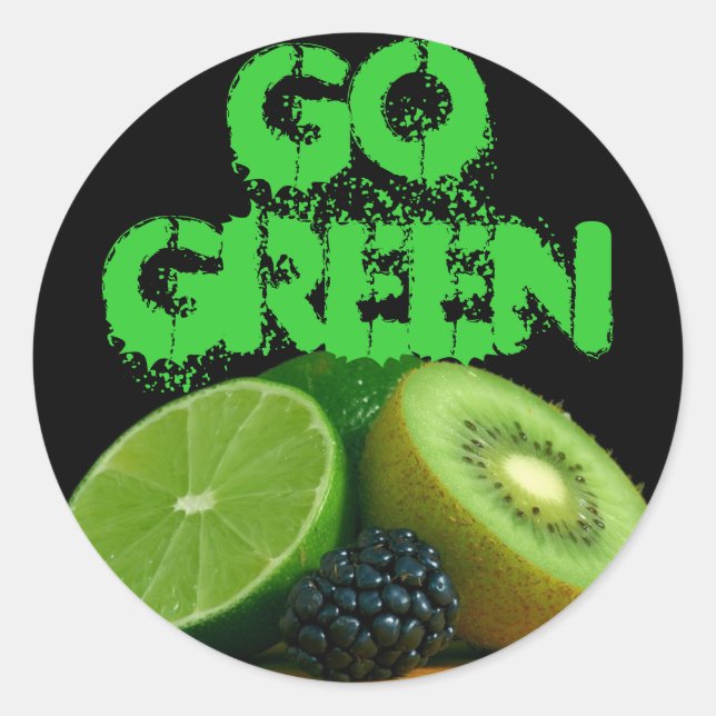 Go Green stickers (Front)