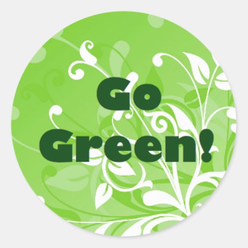 Go Green Stickers