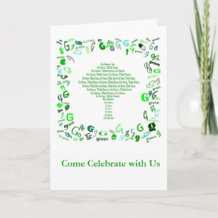 Go Green Earth Invitations & Invitation Templates