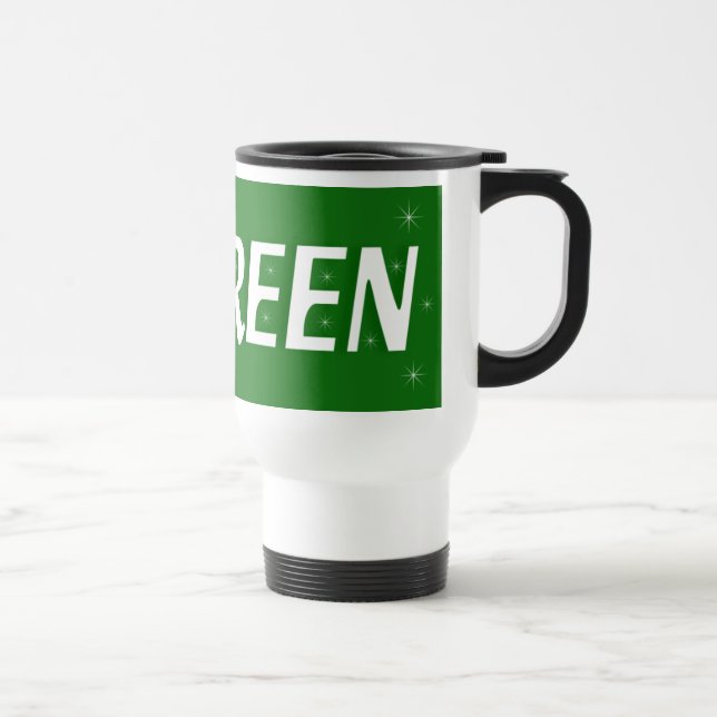 Go Green Travel Mug (Right)