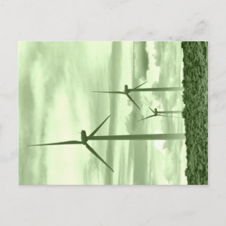 Go Green With Windpower Postcard
