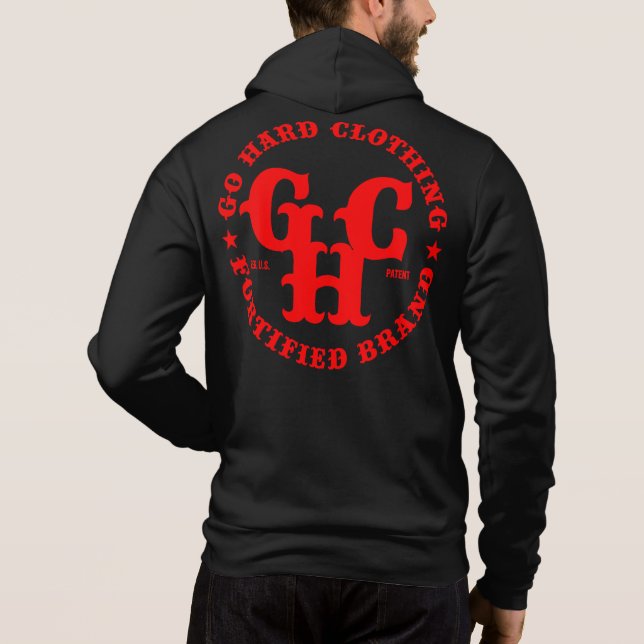 GO HARD CLOTHING ZIP HOODIE (Back)