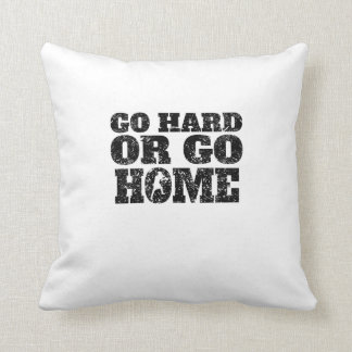 Go Hard Or Go Home Boxing Throw Pillow