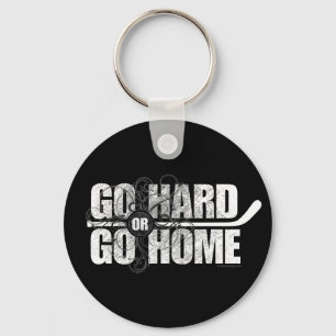 Go Hard or Go Home (Hockey) Keychain