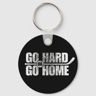 Go Hard or Go Home (Hockey) Keychain