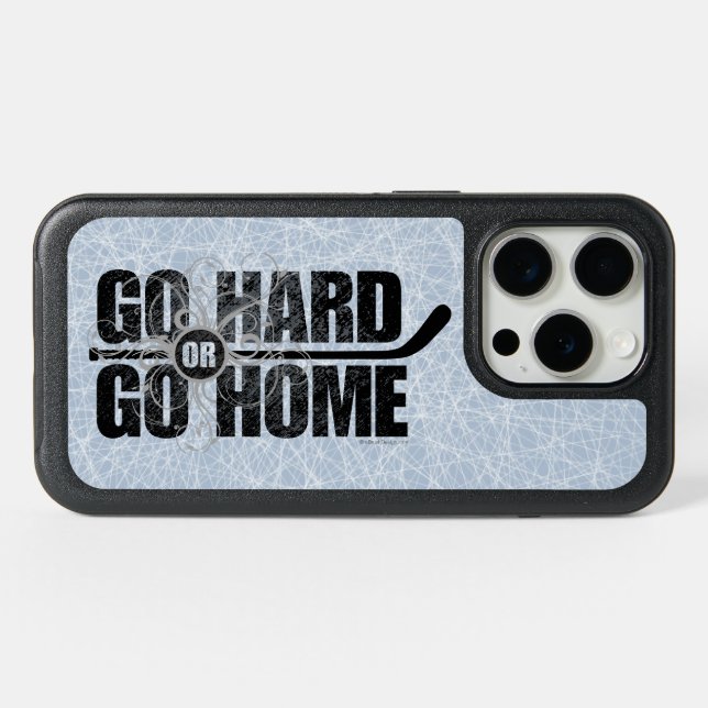 Go Hard or Go Home iPhone 15 Pro Case (Back Horizontal)