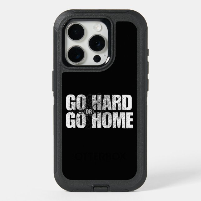 Go Hard or Go Home iPhone 15 Pro Case (Back)