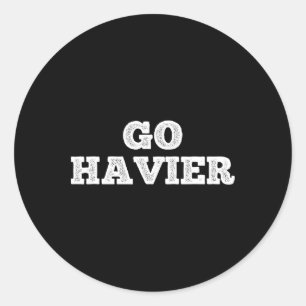 Go Heavier Fitness Bodybuilding Weights Dumbbells Classic Round Sticker