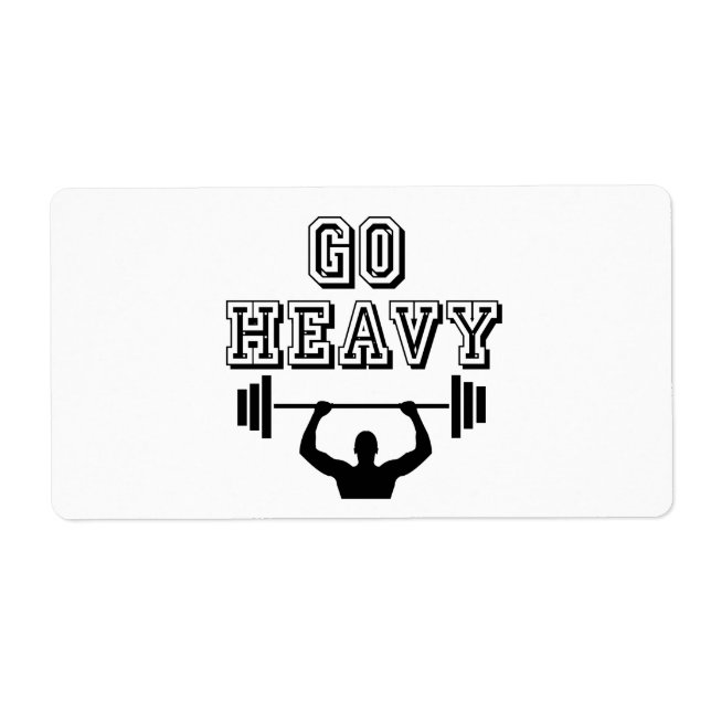 Go heavy label (Front)