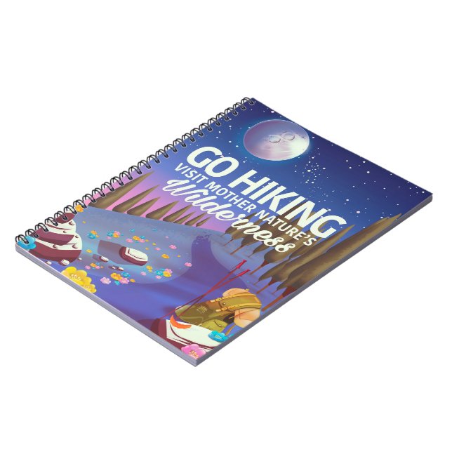 Go Hiking! (Night Edition) Notebook (Left Side)