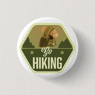 Go hiking Patch Button