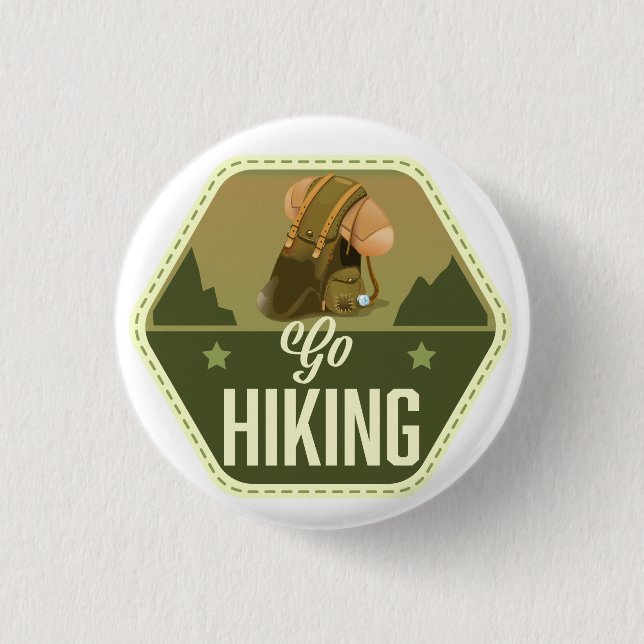 Go hiking Patch Button (Front)