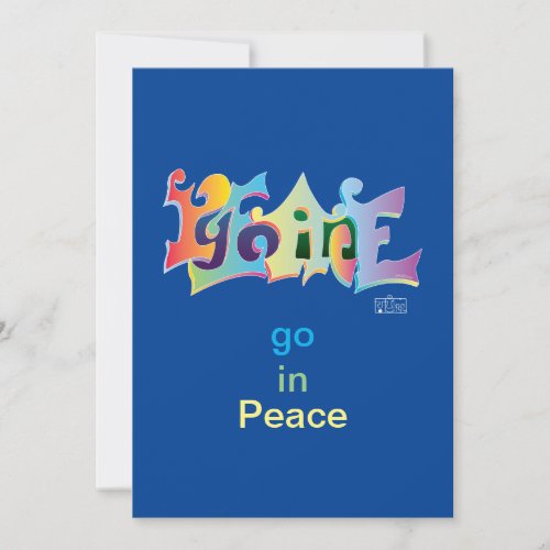 go in Peace card