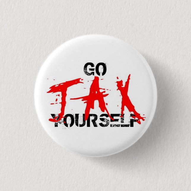 GO JAX YOURSELF PINBACK BUTTON (Front)