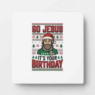 Go Jesus Christmas Birthday Vintage Shirt Plaque