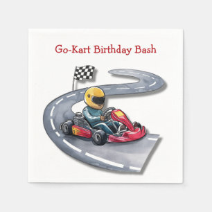 Go-Kart Birthday Bash Napkins