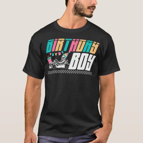 Go Kart Birthday Boy Birthday Vintage T_Shirt