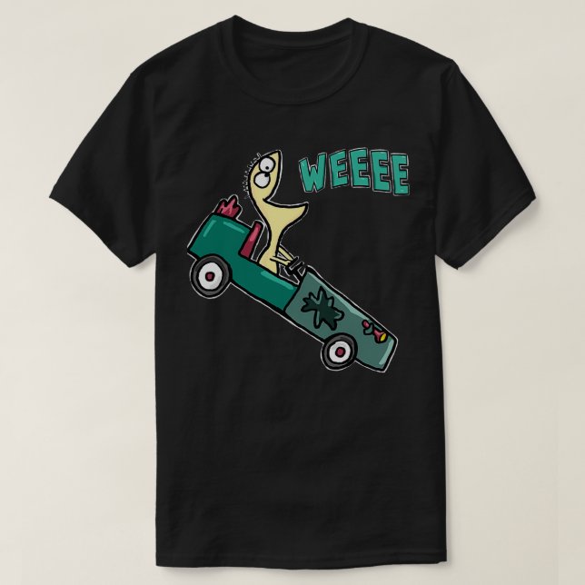 Go Kart Cheese Fosters Home for Imaginary Friends T-Shirt (Design Front)