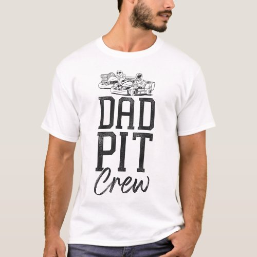 Go Kart Dad Pit Crew Dad Vintage T_Shirt