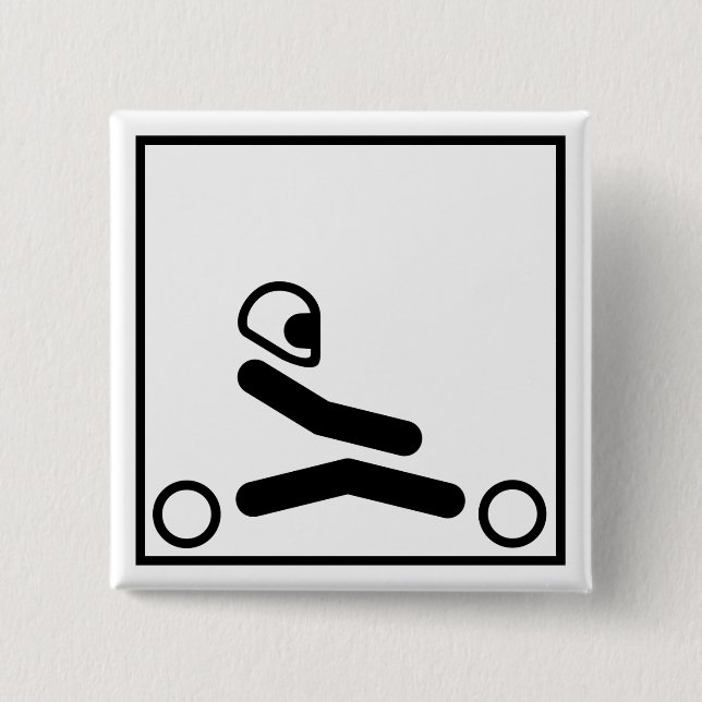 Go Kart Figure Button (Front)