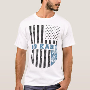 Go Kart Go Kart American Flag Vintage T-Shirt